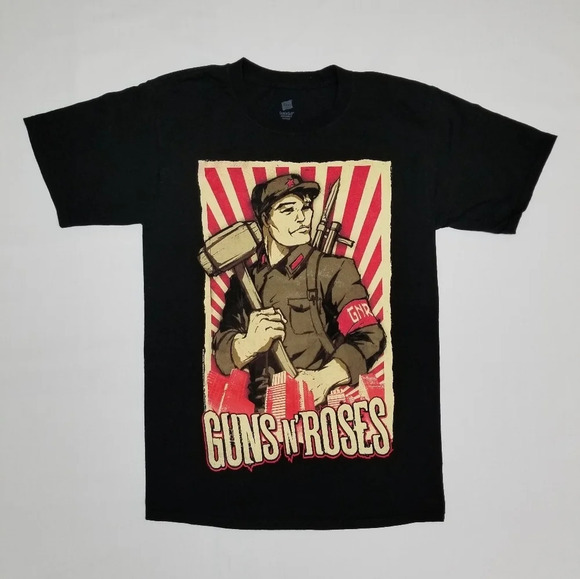 Hanes Tops - Guns N Roses 2011 Band Tour Tee
